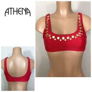 New. Athena red bikini top. Size 6-small